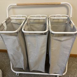3 basket laundry hamper