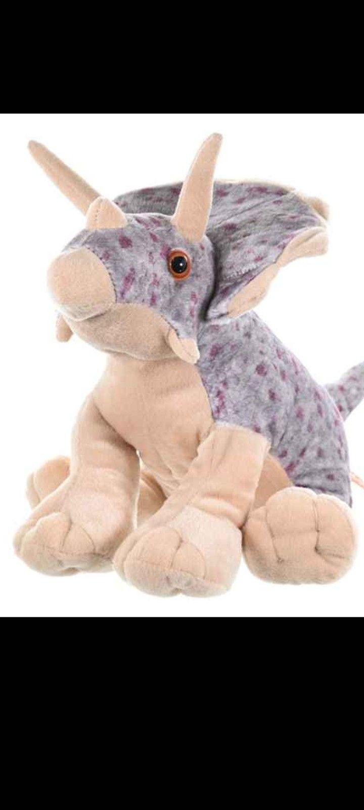 Cuddlekins Triceratops from Wild Republic Large Dinosaur Plush Stuffed Toy New With Tags 16"