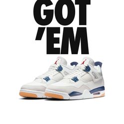 Jordan 4 Retro x SB Navy(White/Blue/Red/Gum)