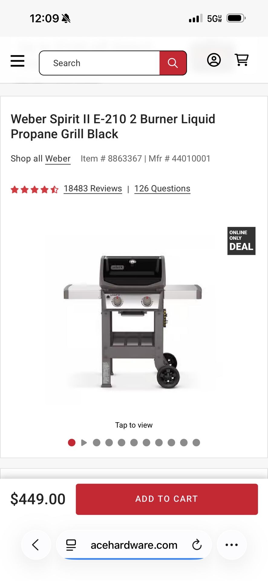 Weber Spirit II - BBQ Grill