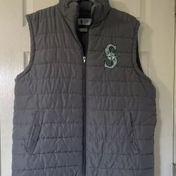 Seattle Mariners Men’s XL Gray Puffer Vest