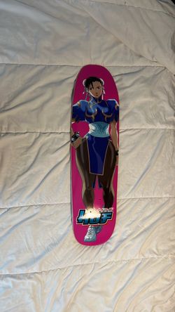 Street fighter 2 chun  li huf skateboard