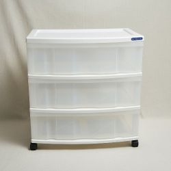 🚀 Organize with Ease! Gracious Living 3-Drawer Wide Clear Storage Cart ✨