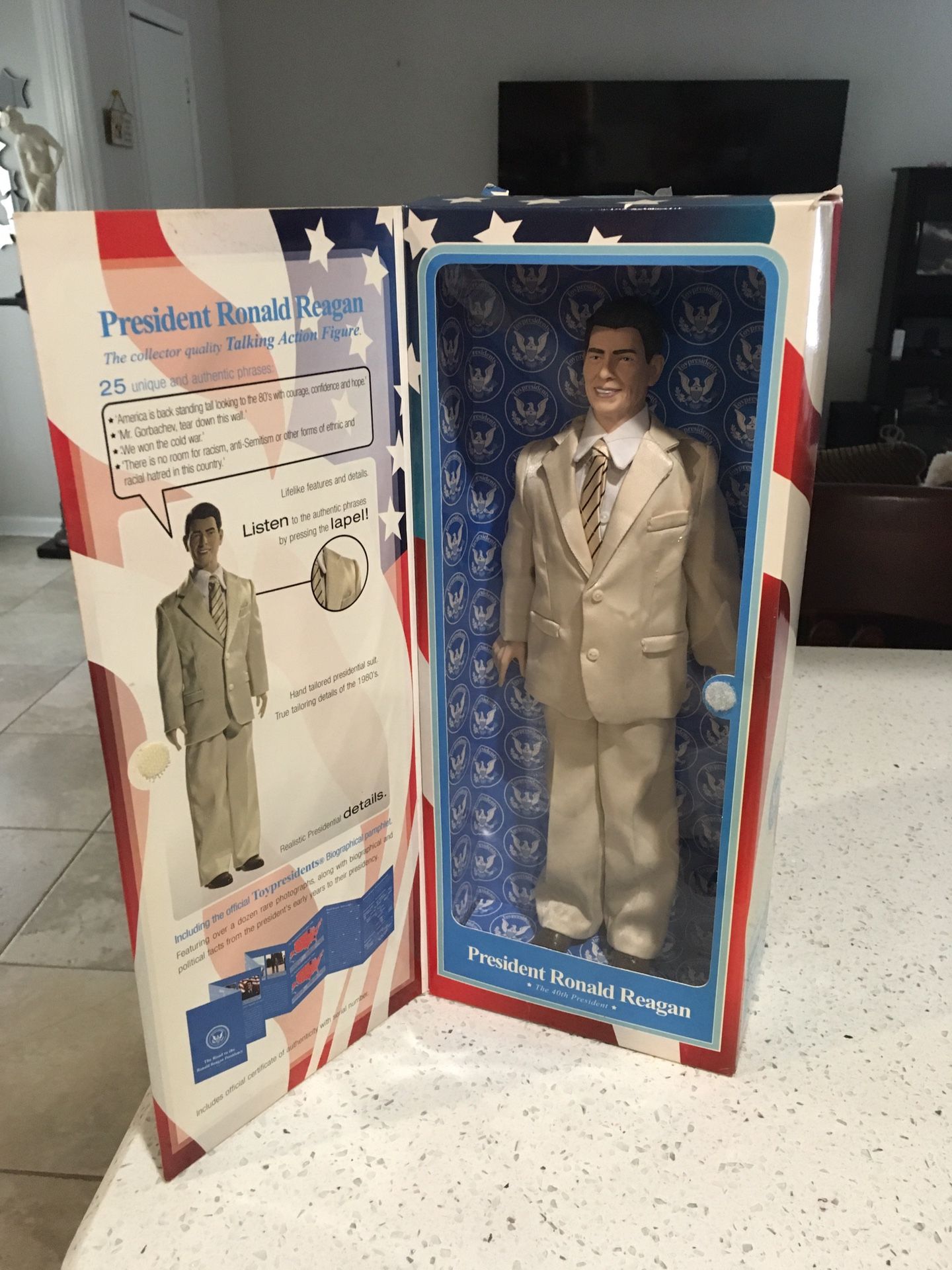 Ronald Reagan Talking Action Figure ,collectible 