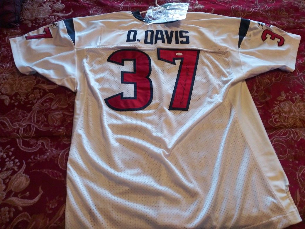 Houston Texans " Dominique Davis" NFL Autographed Jersey w/ COA