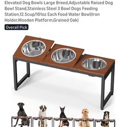 Large Breed Adjustable Elevated Pet Dish
