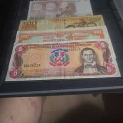 6 Different Currency,Republica Dominicana Honduras Euros