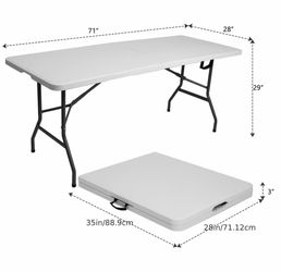 6ft folding table