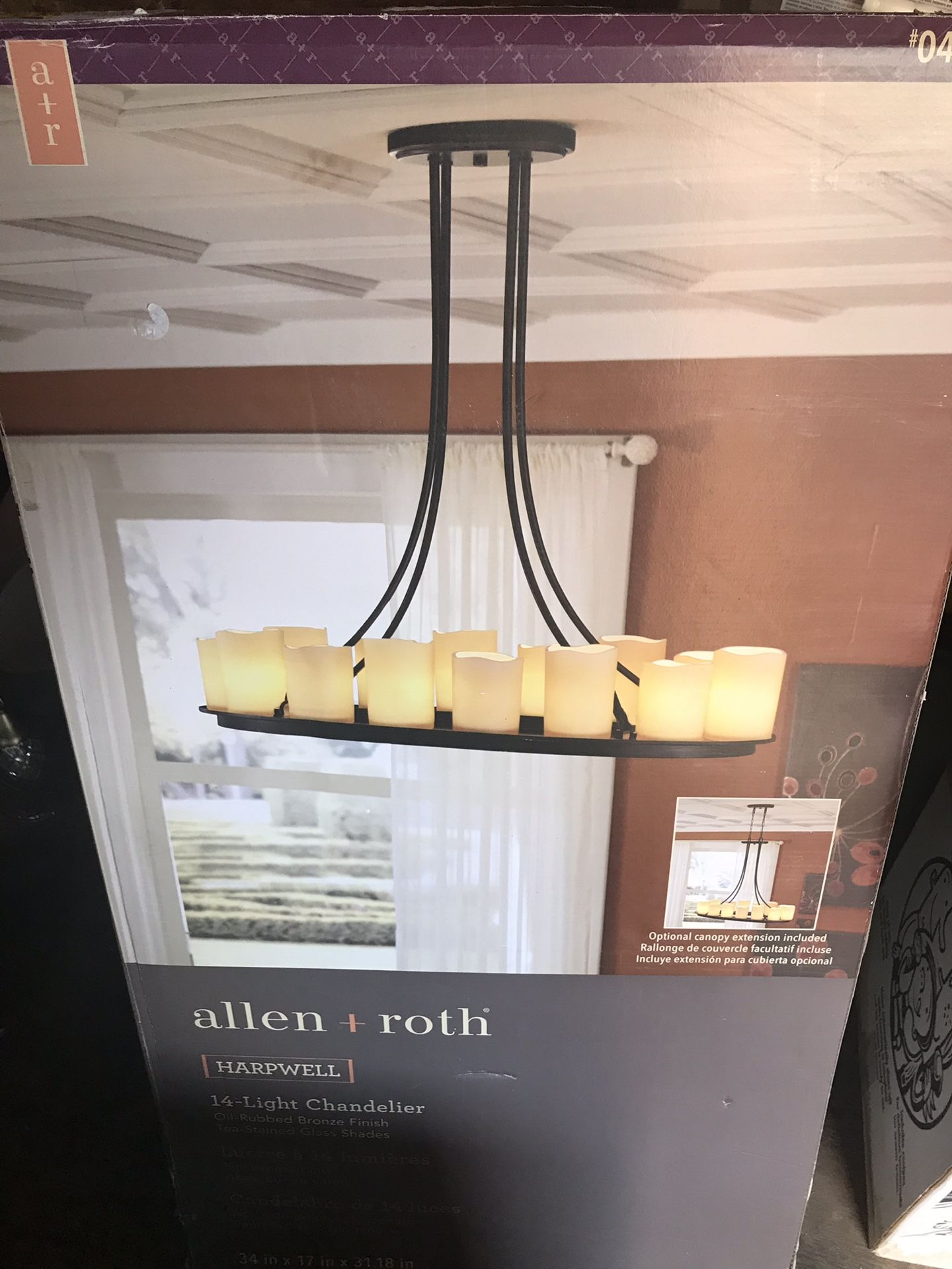 Brand new Allen Roth 14 light chandelier