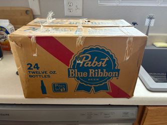 Pabst Blue Ribbon Beer Vintage Cardboard Box