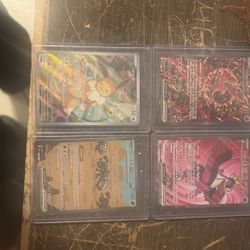 4 Pokémon Cards Perfect Condition 