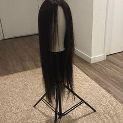 26 Inch Transparent Lace Wig Human Hair 