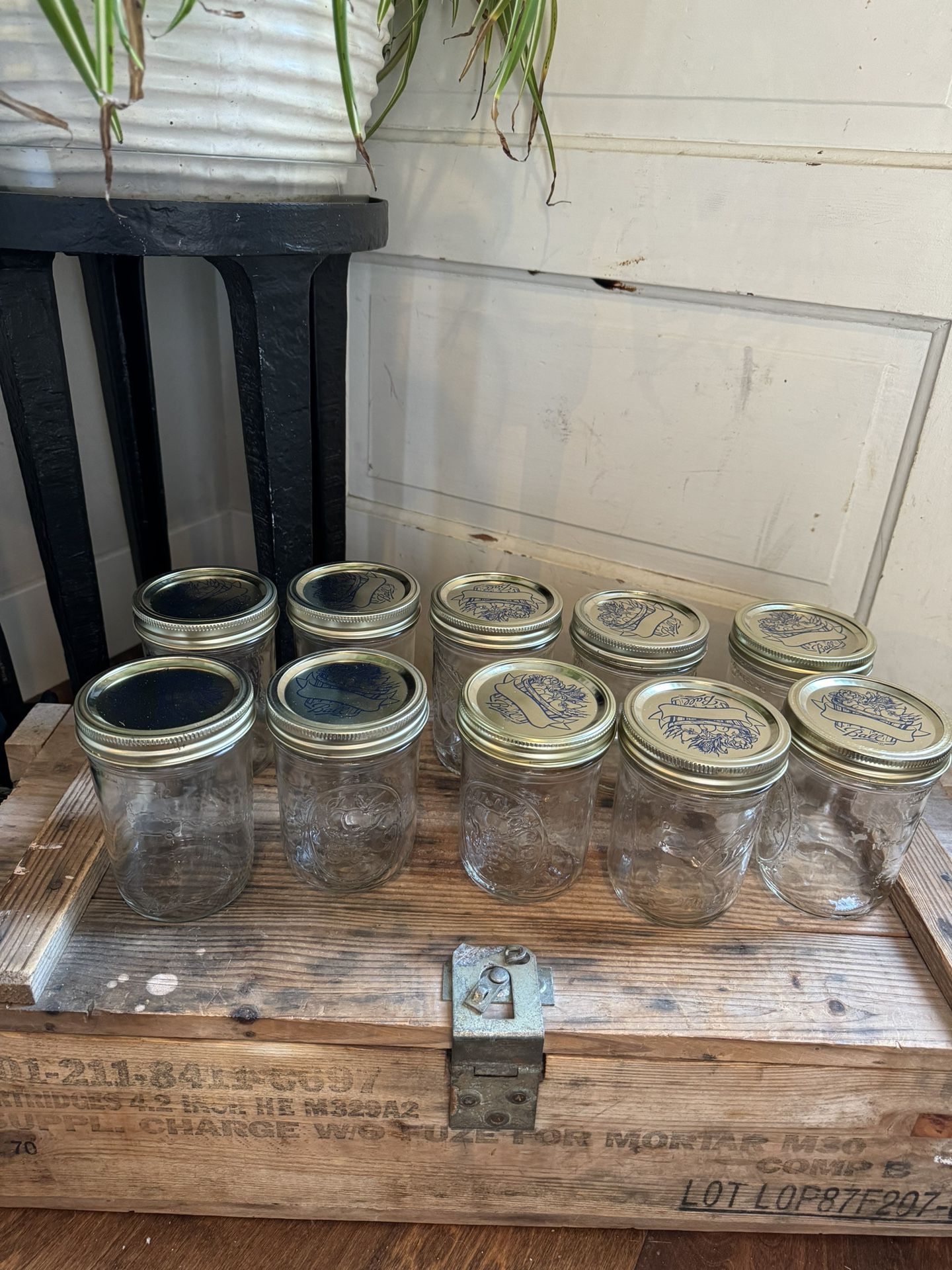 Ball Mason Jar 16 Ounce Wide Mouth Set With Lids And Rings