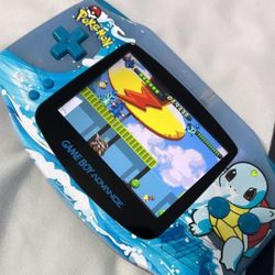 Gameboy Advance Custom Squirtle IPS Screen