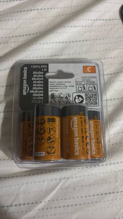 Amazon Basics C Alkaline Batteries 4-Pack