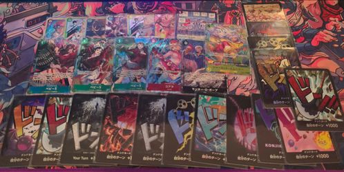 One Piece Card Game Japanesae Cards Lot