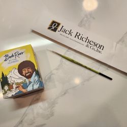 Bob Ross Tiny Paint Kit With Brand New Brush