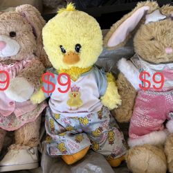 Vintage Build A Bear Duck & Bunny Plushies
