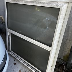 Window  Frosted  Double Hung  36  X ;7))