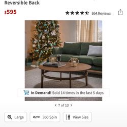 Green Mid Century Couch 