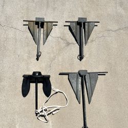 Water Craft Anchor, 2- #10, 1#13, 1 20lbs
