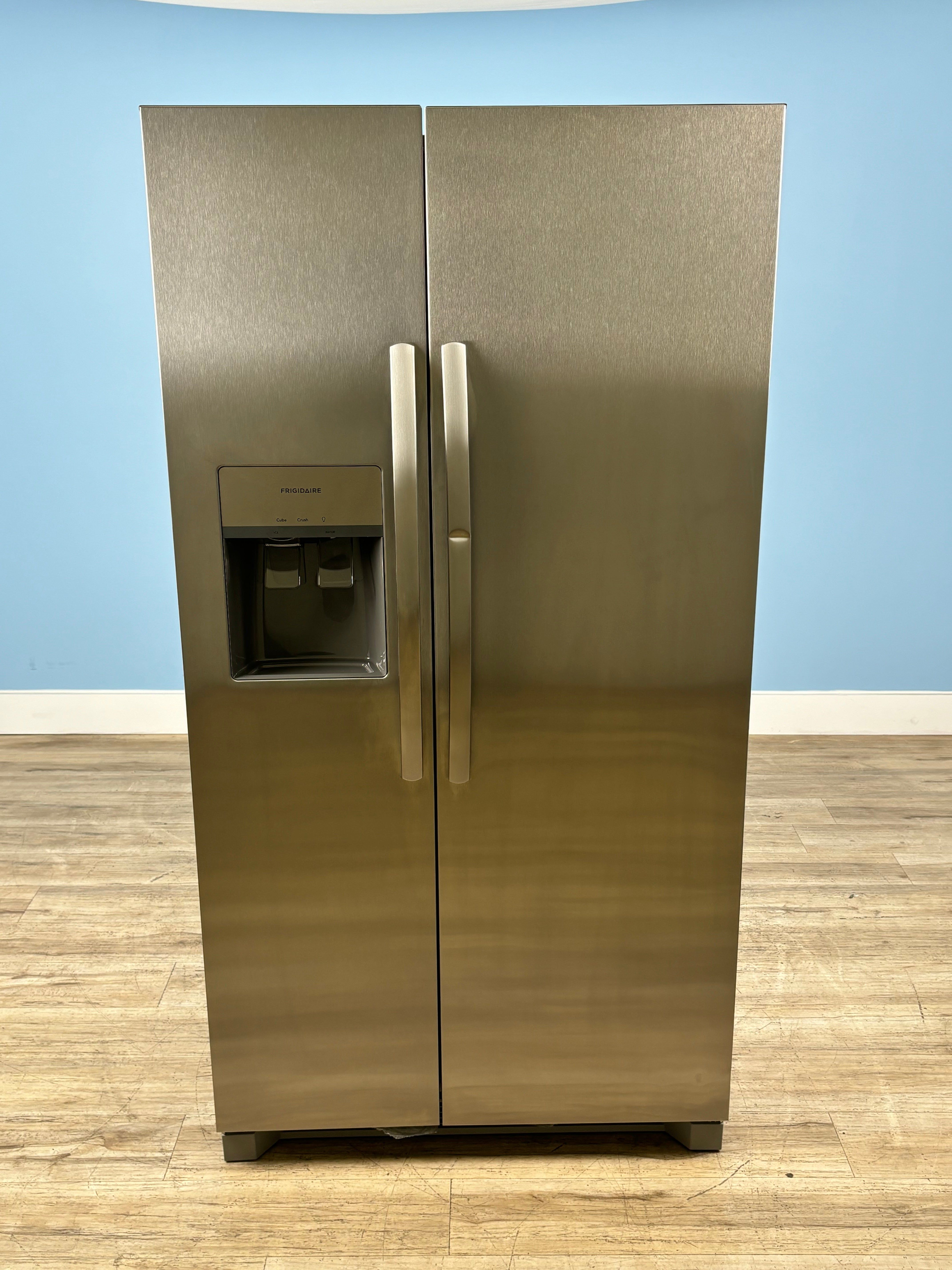 Frigidaire - 36 in. 26 cu. ft. Standard Depth Side by Side Refrigerator in Stainless Steel