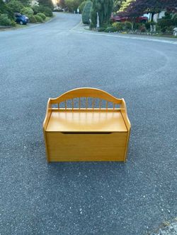 Solid Wood Storage Bench