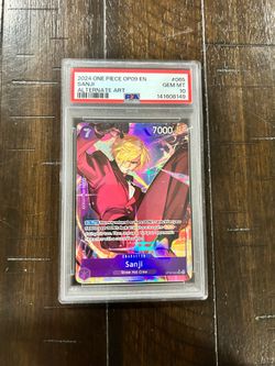 PSA 10 Sanji OP09-065 Emperors in the New World Parallel ALT ART Foil ENG 🔥