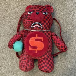 VENI VIDI VICI MONEYBEAR TEDDYBEAR BACKPACK (NEVER WORN)
