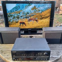 40" SAMSUNG 1080P TV/ROKU STREAMING STICK/330W PIONEER RECEIVER/SONY PHONO/BOSE 201 SPEAKERS $600 FINAL PRICE 