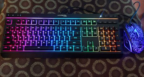HyperX Alloy Core RGB Gaming Keyboard w/ Gaming mouse
