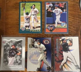 Lot of 5 Mike Piazza Mets cards