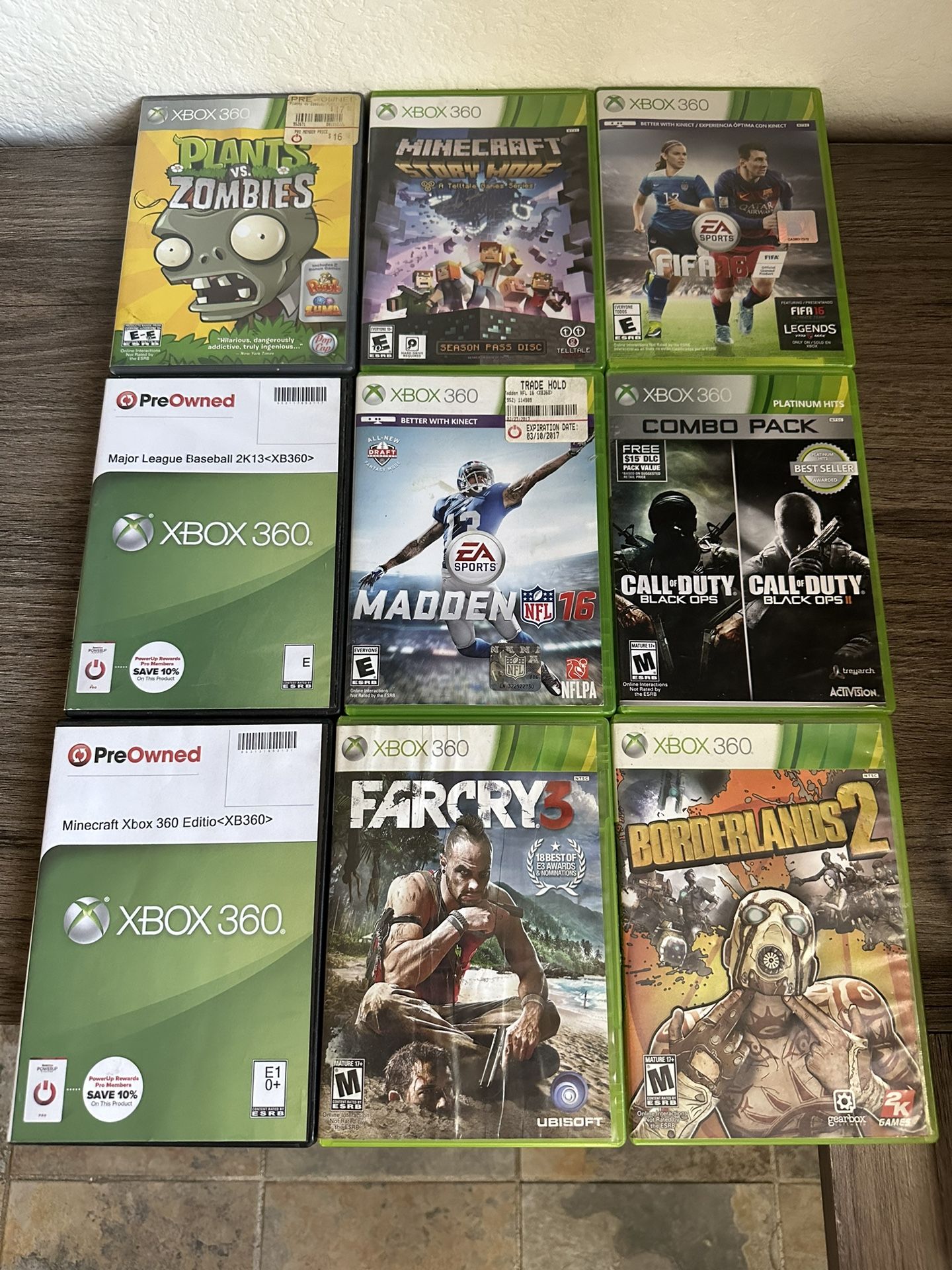 Xbox 360 Games Bundle 