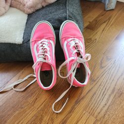 Womens Hot Pink VANS