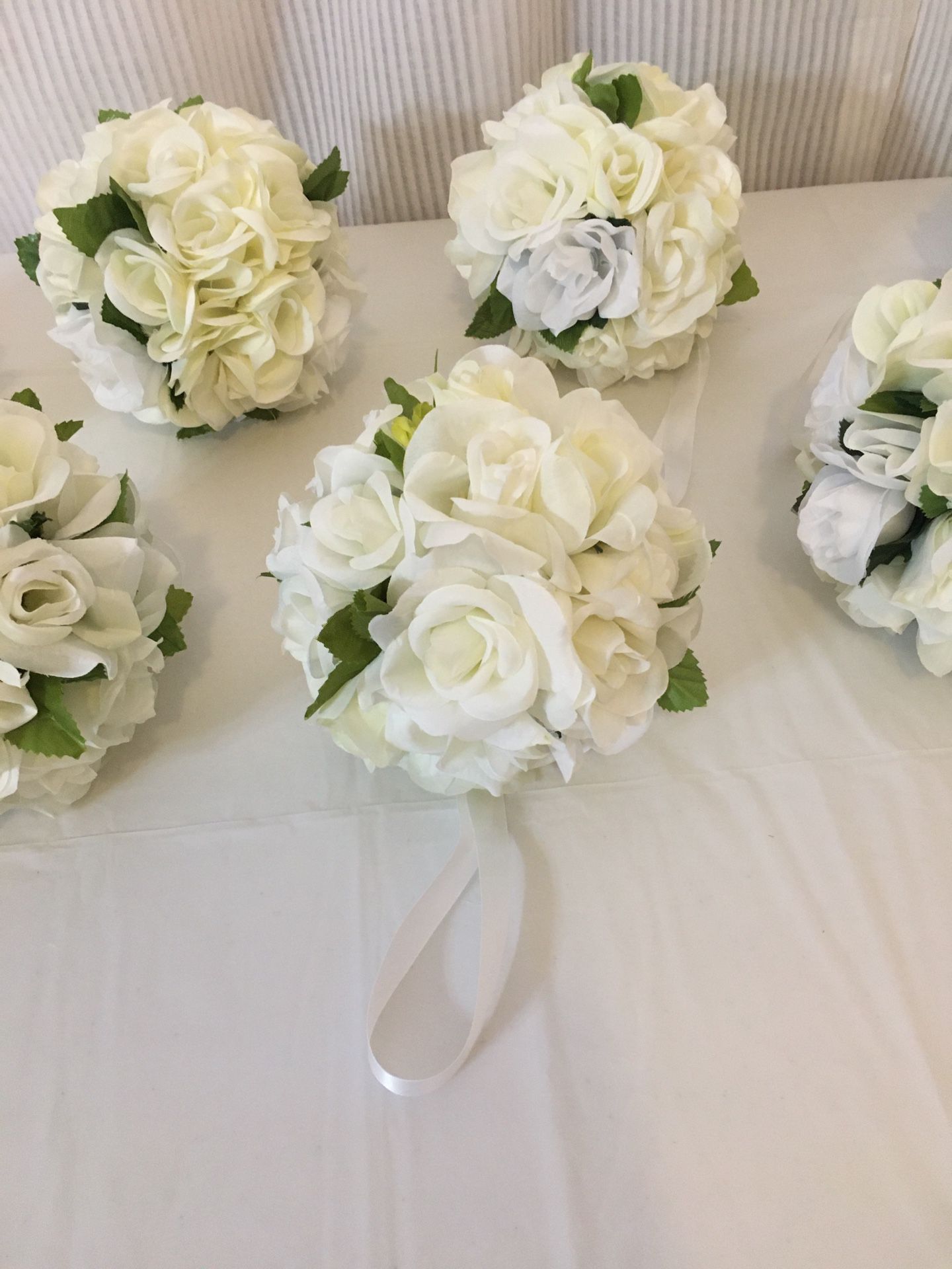 Wedding Floral Balls Set Of 10
