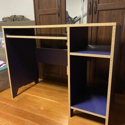 IKEA Blue Desk With Storage