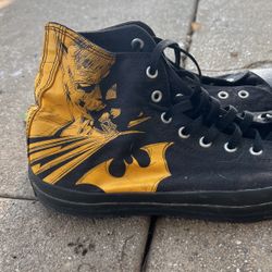 Batman Converse High Tops - Men’s Size 12