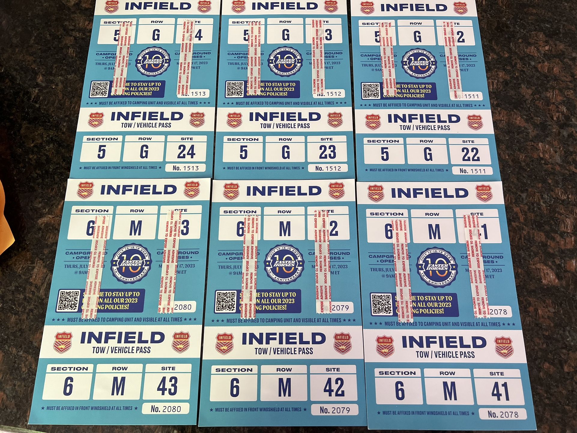 6 Faster Horses Infield Sites For Sale