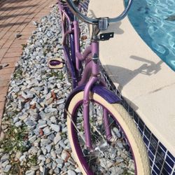 Huffy Beach Cruiser Royal Purple Rim 24