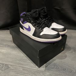 Air Jordan 1 Mid Court Purple 