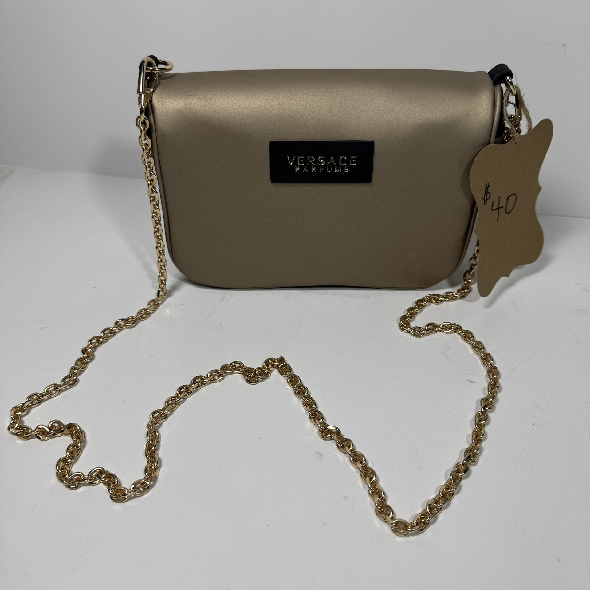 Versace Gold chain purse clutch shoulder bag