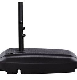 60L Plastic Weighted Fill Water Sand Wheel Patio Umbrella Base