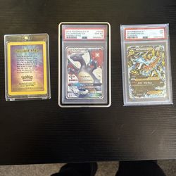 Pokemon/ Charizard GX hidden fates/ ancient mew sealed/ FlashFire Charizard PSA 7