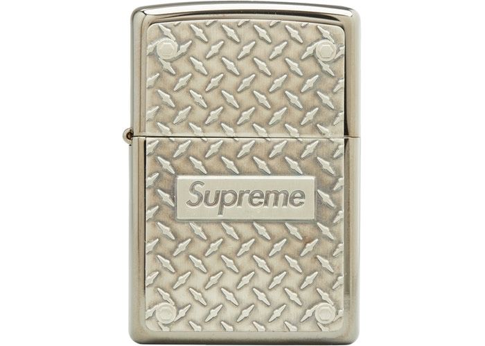 Supreme Diamond Plate Zippo Metal 100% Authentic
