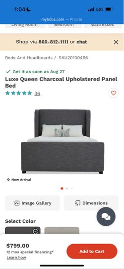 Queen Upholstered Bed frame with Elevating Head Panel Base