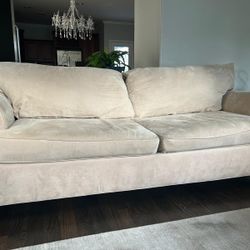 PRICE DROP! Elegant Beige Sofa with Plush Cushions
