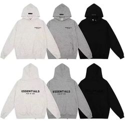 Essentials hoodies sizes m-xl dark gray and light gray and black