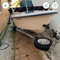 Clean Water ready Strong all fiberglass boat lots of extras 90hp 2 stroke Flies trim tabs GPS dual batteries inverter compass Bimini top trailer spare