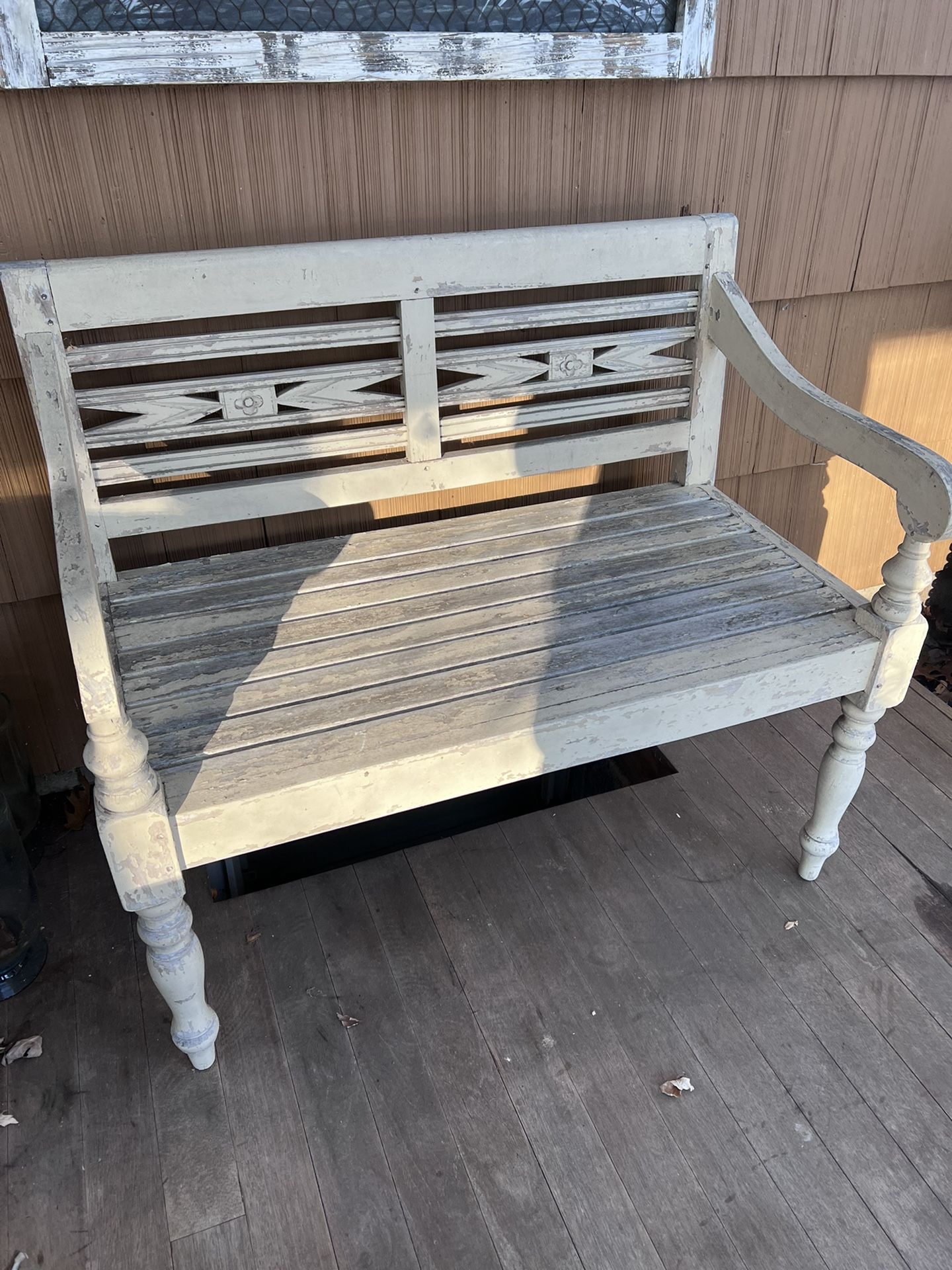 Antique wooden bench