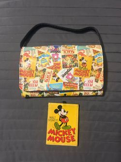 Disney Retro Vintage Classic Movie Poster Print Wallet Mini Purse + Luggage Tag